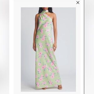The Avery Floral One-Shoulder Gown